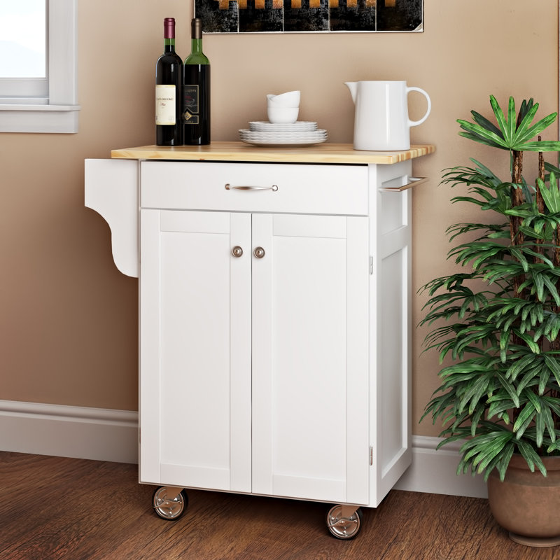 August Grove® Savorey Kitchen Cart & Reviews Wayfair